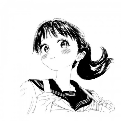 9张超可爱高清女生黑白漫画头像 二次元动漫头像合集