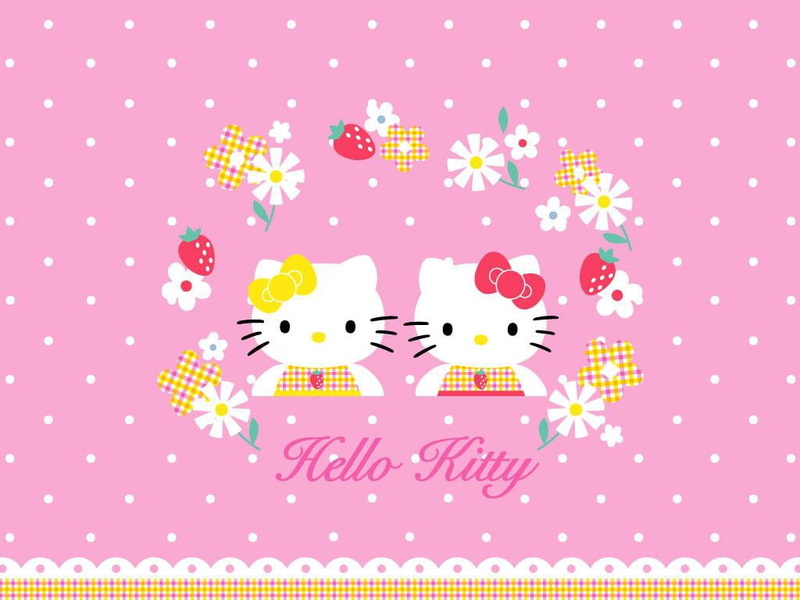 少女心拉满！粉色Hello Kitty穿搭壁纸合集