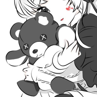 抱着娃娃的可爱动漫女生闺蜜头像 共14张高清资源