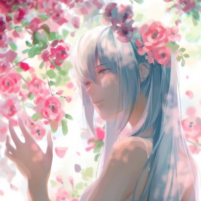 17张高清好看的高冷长发二次元女生头像