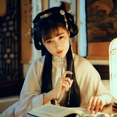 12张无水印高清真人古风女生头像合集