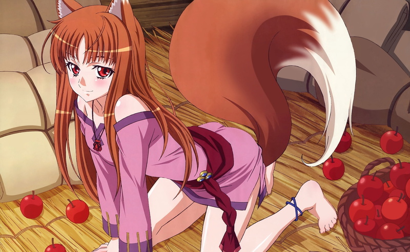 狼耳少女艺术雕塑壁纸