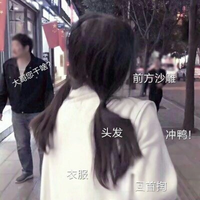 带弹幕的可爱带字女生头像 17张合集