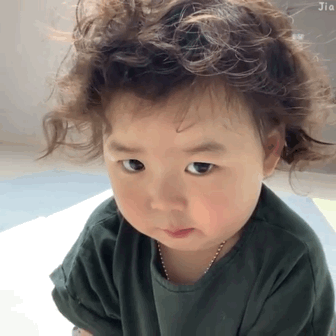 萌娃黄夏温生气动图表情包来啦