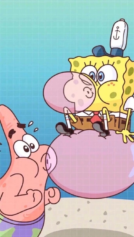 分享一组超治愈的海绵宝宝主题壁纸