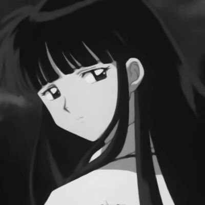 14张高清黑白动漫女生头像 氛围感拉满的卡通女头合集