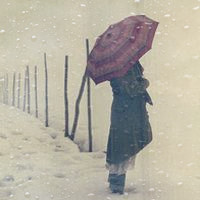 女生失恋淋雨头像 23张伤感氛围感头像合集