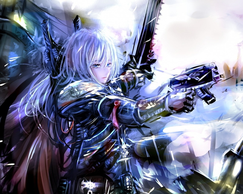 硬核战斗少女！战锤40K战斗修女动漫数字艺术壁纸