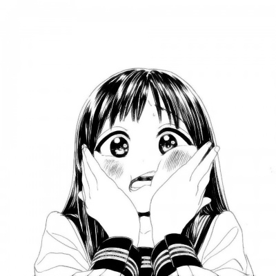 9张超可爱高清女生黑白漫画头像 二次元动漫头像合集