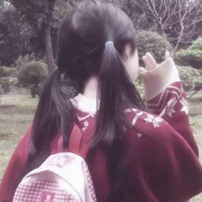 10张高清真人双马尾闺蜜背影头像 快和你的搭子安排上