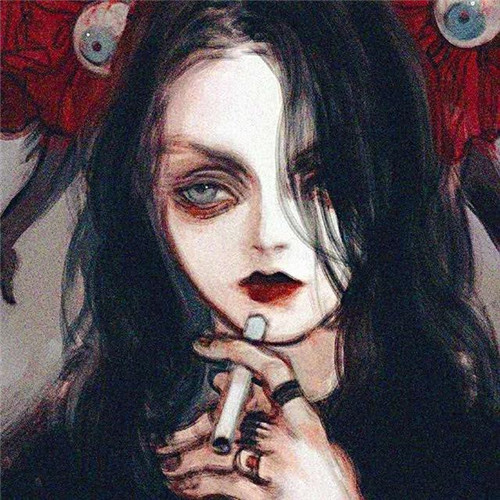 氛围感拉满！黑暗系病娇闺蜜动漫头像合集16张