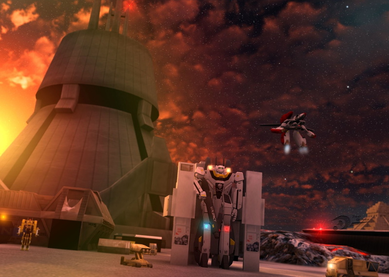 太空机甲迷狂喜！超时空要塞/太空堡垒720P高清壁纸合集