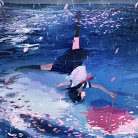 女生失恋淋雨头像 23张伤感氛围感头像合集