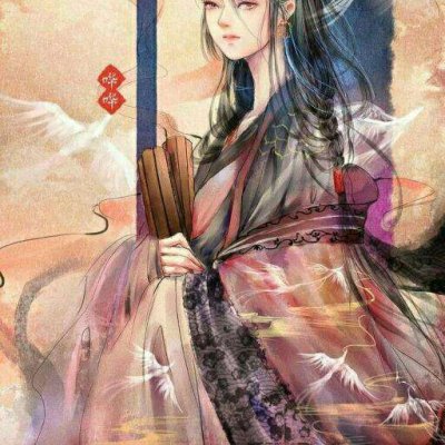 19张高清古风水墨女生QQ头像 氛围感拉满