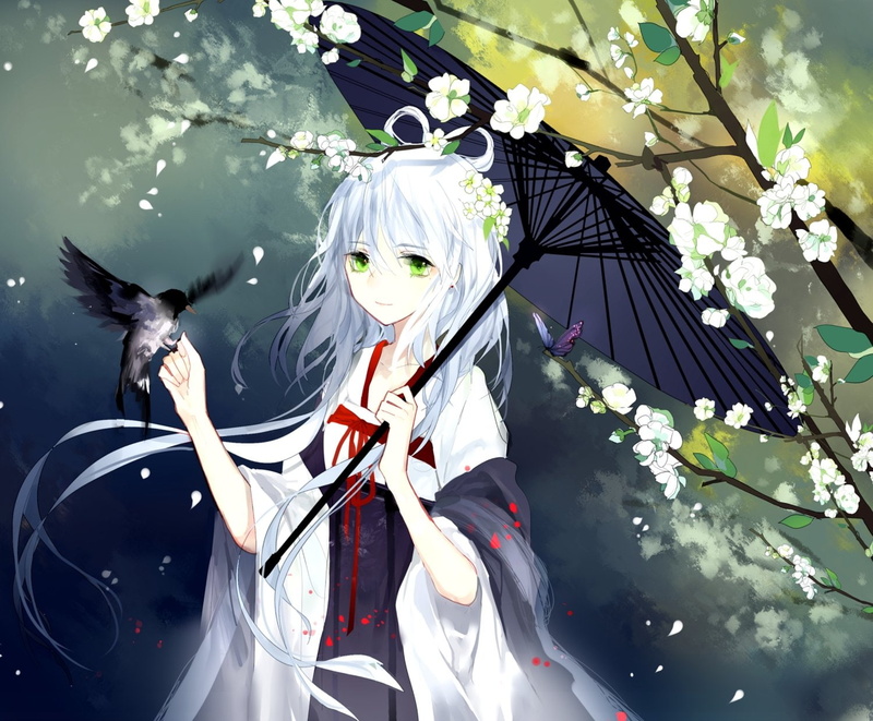 洛天依绝美软萌少女壁纸 720P高清动漫图