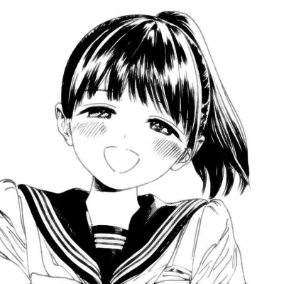 9张超可爱高清女生黑白漫画头像 二次元动漫头像合集