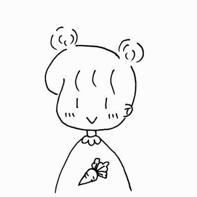 20张高清可爱小女孩简笔画头像合集