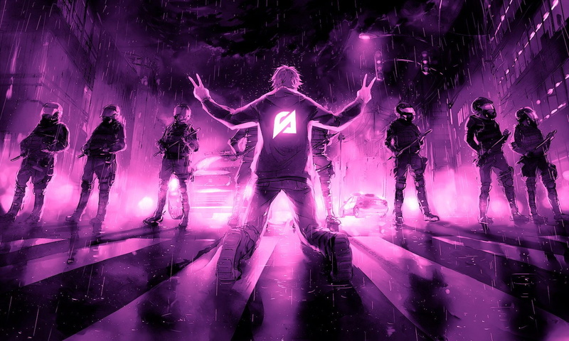 LoveLive! 学园偶像少女紫瞳造型高清壁纸