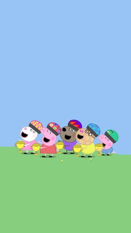 一组可爱的小猪佩奇壁纸合集