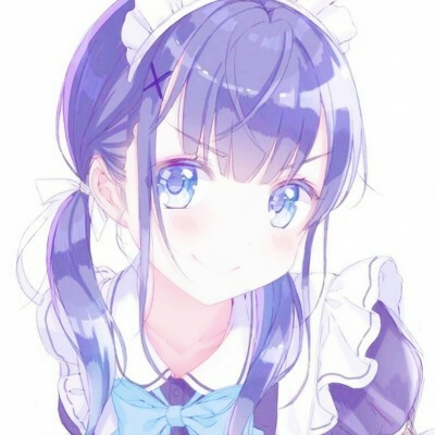 7张高清蓝色系动漫女生QQ头像 氛围感拉满