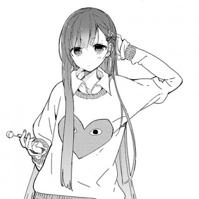 17张高清好看的动漫女生黑白头像合集