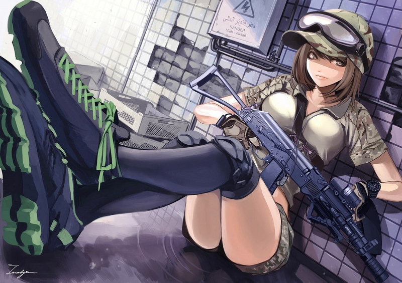 多款动漫少女枪械壁纸合集