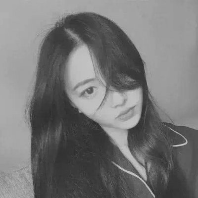 微信黑白伤感女生头像来啦，22张高清图可直接下载