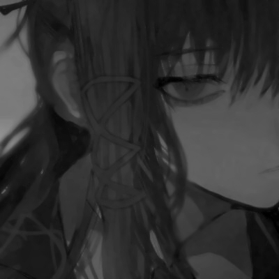 23张高清好看的丧系动漫女生头像 快收藏当头像