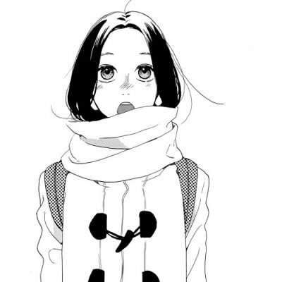 17张高清好看的动漫女生黑白头像合集