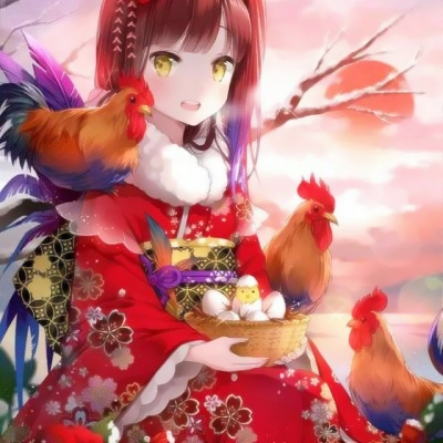 16张高清二次元古风女生动漫头像合集