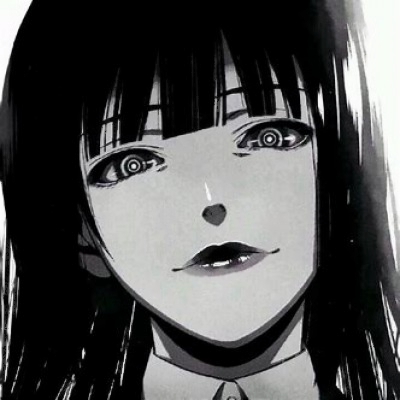 12张高清黑白丧系女生动漫头像 自带伤感氛围感