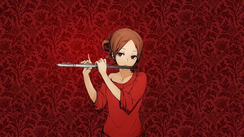 二次元长笛演奏少女壁纸合集