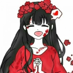 36张高清红色系动漫女生头像，氛围感拉满