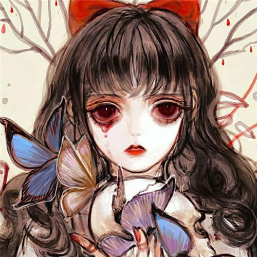 氛围感拉满！黑暗系病娇闺蜜动漫头像合集16张