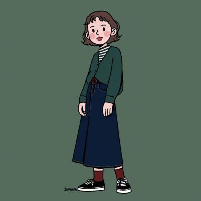21张可爱好看的女生卡通头像 高清简约款合集
