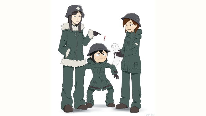 少女终末旅行联动！这几位动漫少女的纯白壁纸太绝了