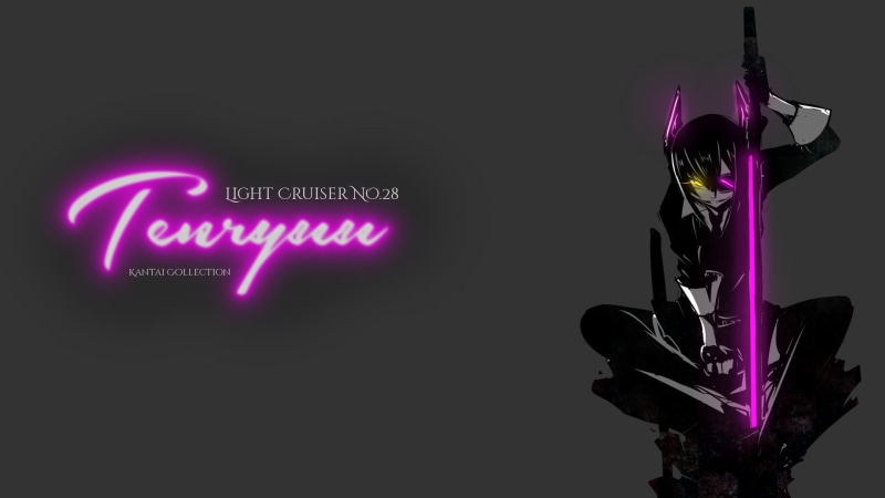 舰队收藏主题壁纸合集 霓虹配色少女壁纸