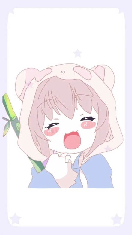 超治愈！一组软乎乎的可爱动漫风壁纸