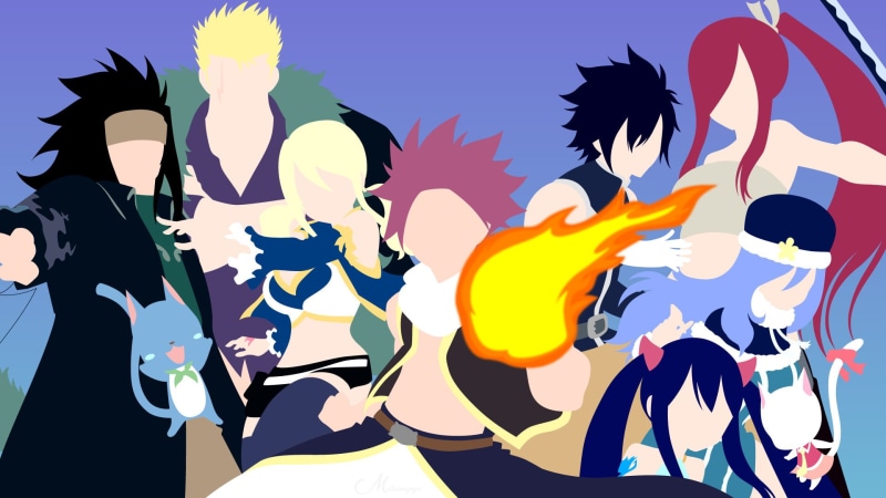 妖精的尾巴全员极简风壁纸合集