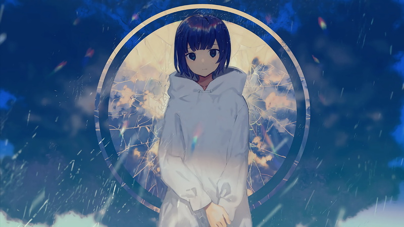 这个初音家族绿发少女的户外随拍壁纸太绝了