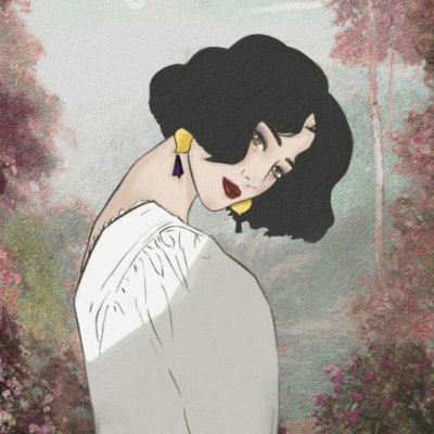 30款不同风格手绘女生插画头像 微信头像专属素材合集