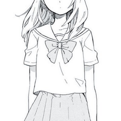 11张高清二次元黑白女生动漫头像 氛围感拉满