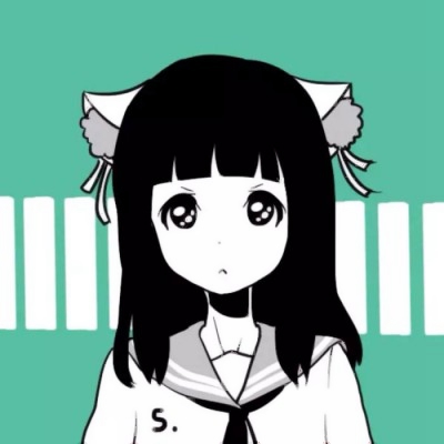 17张高清黑白丧系动漫女生头像
