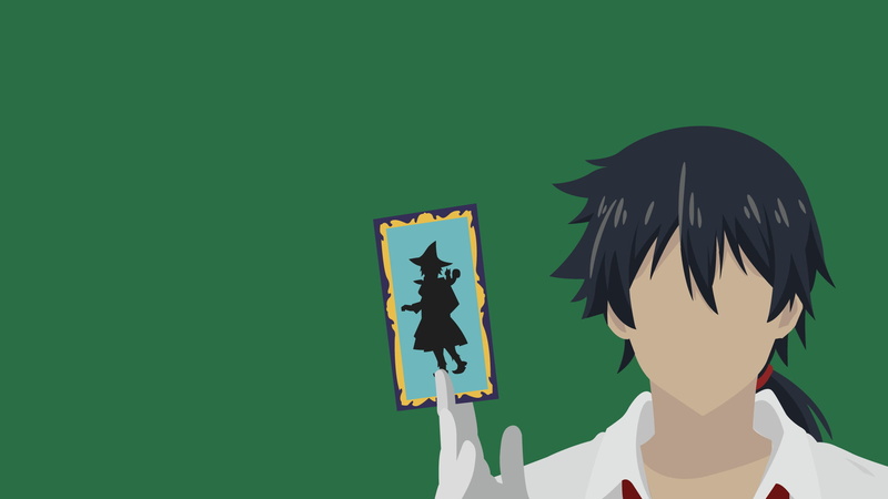 1080P高清壁纸！《不正经的魔术讲师与禁忌教典》极简风动漫壁纸来了