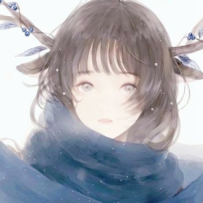 蓝色系卡通忧郁女生头像 28张高清图分享