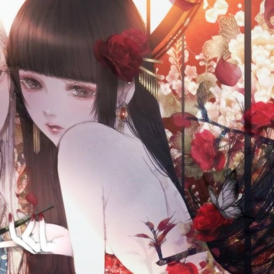 26组清新款女生动漫闺蜜头像 两张一组高清好看