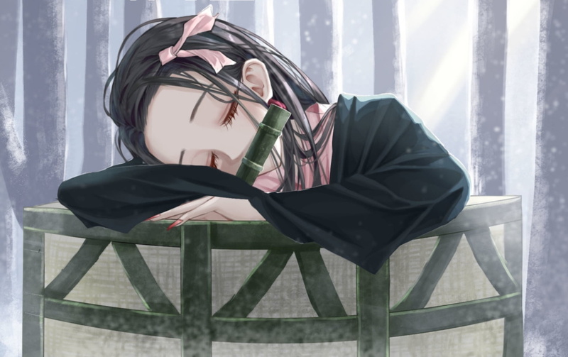 鬼灭之刃灶门祢豆子高清壁纸 1080P无水印