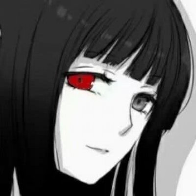 黑白风丧系动漫女生头像合集，11张高清质感图