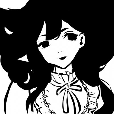 6张超飒黑白动漫女生头像，冷酷霸气感拉满