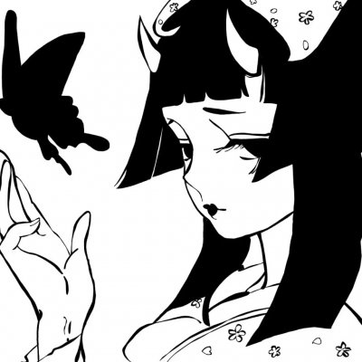 6张超飒黑白动漫女生头像，冷酷霸气感拉满